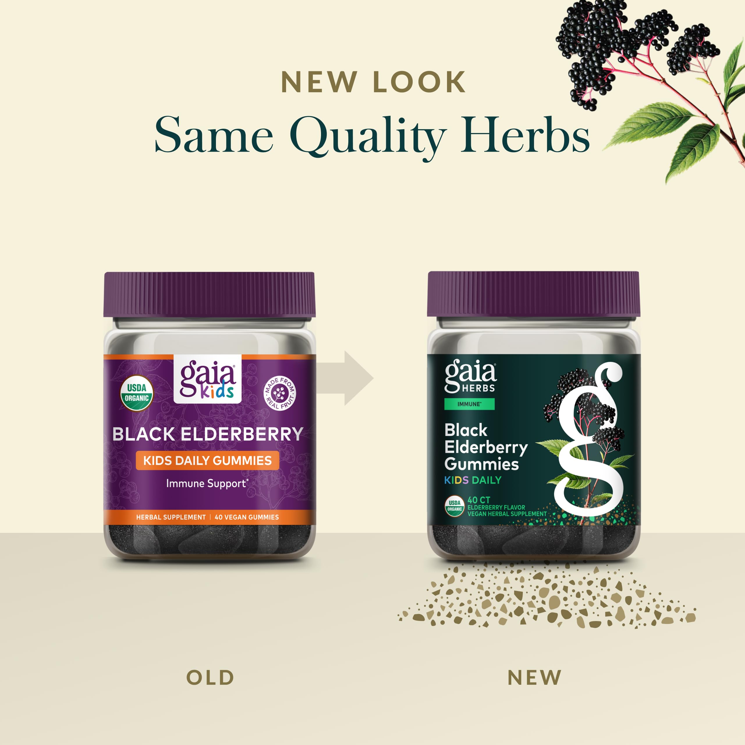Gaia Herbs Organic Elderberry Extract, detalle del extracto concentrado