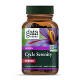 Gaia Herbs Period Cycle Serenity – botella de cápsulas veganas para uso diario
