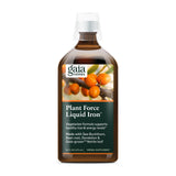 Gaia Herbs Plant Force Hierro, frasco, apoyo suave a la energía diaria.