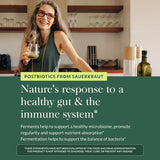 Extracto de jugo fermentado de chucrut en Gaia Herbs Postbiotico.