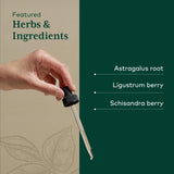 Gaia Herbs PRO 3-en-1 fórmula inmune, ingredientes premium para el bienestar.