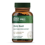 Gaia Herbs PRO Holy Basil, botella para apoyar el manejo del estrés