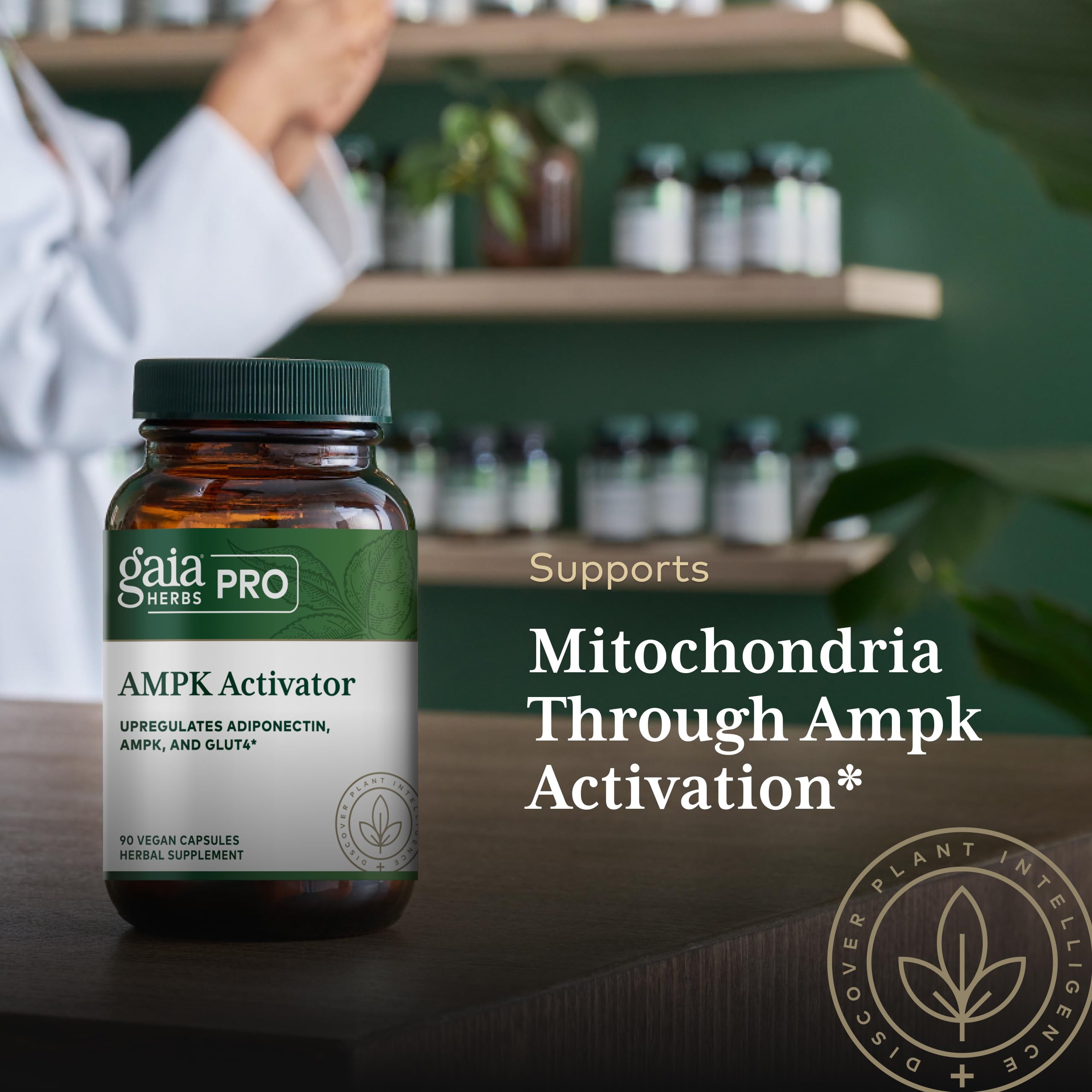 Gaia Herbs PRO AMPK Activador, arándano para antioxidantes y bienestar