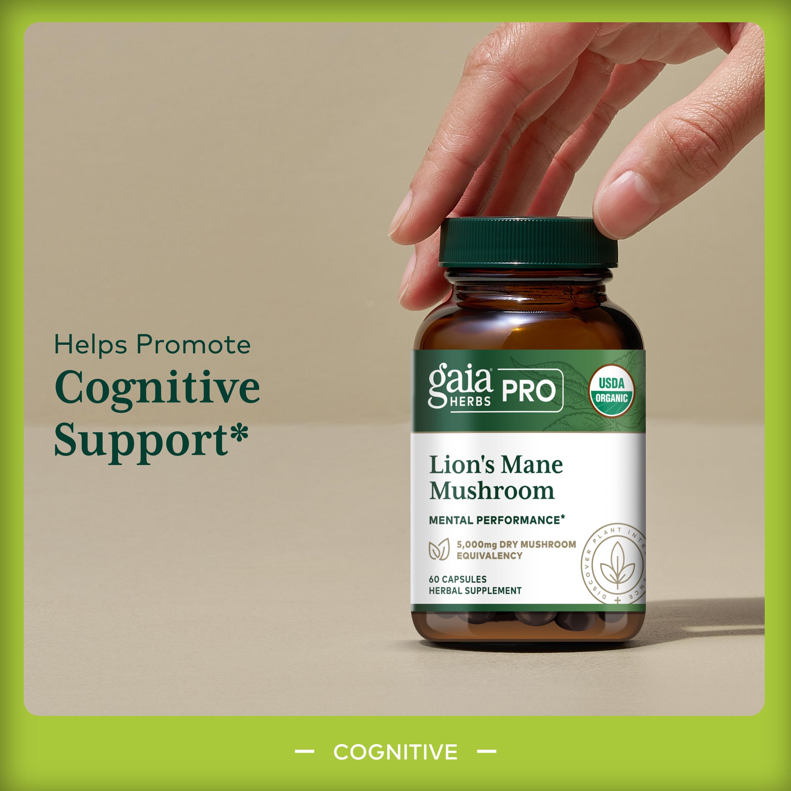 Gaia Herbs PRO cultivo orgánico: origen sostenible para un suplemento de calidad.