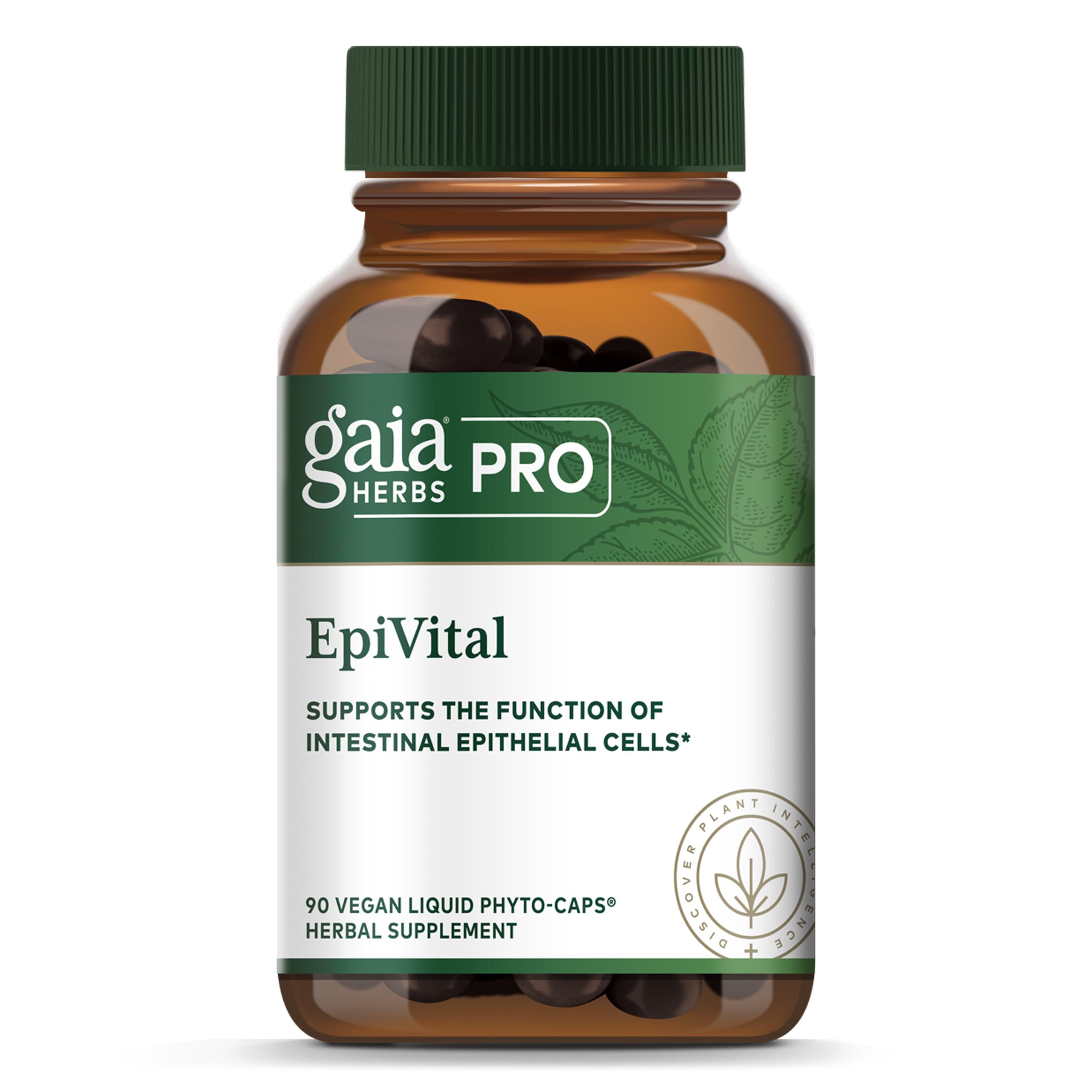 Gaia Herbs PRO EpiVital botella con cápsulas, apoyo suave para el sistema digestivo