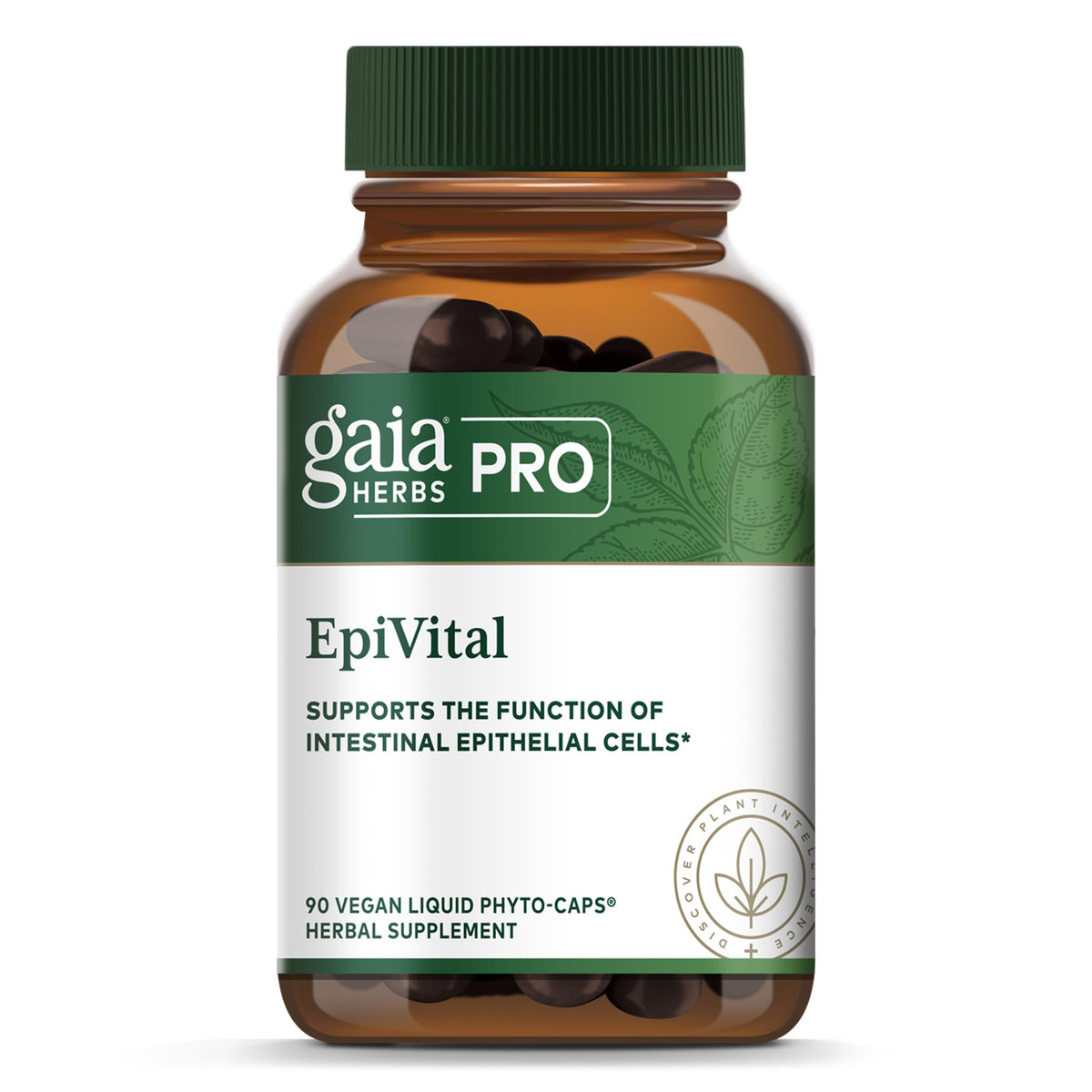Gaia Herbs PRO EpiVital botella con cápsulas, apoyo suave para el sistema digestivo