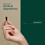 Gaia Herbs Pro espino alvar, bayas de espino para uso herbal.