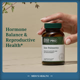 Etiqueta del frasco Gaia Herbs PRO destaca calidad y trazabilidad