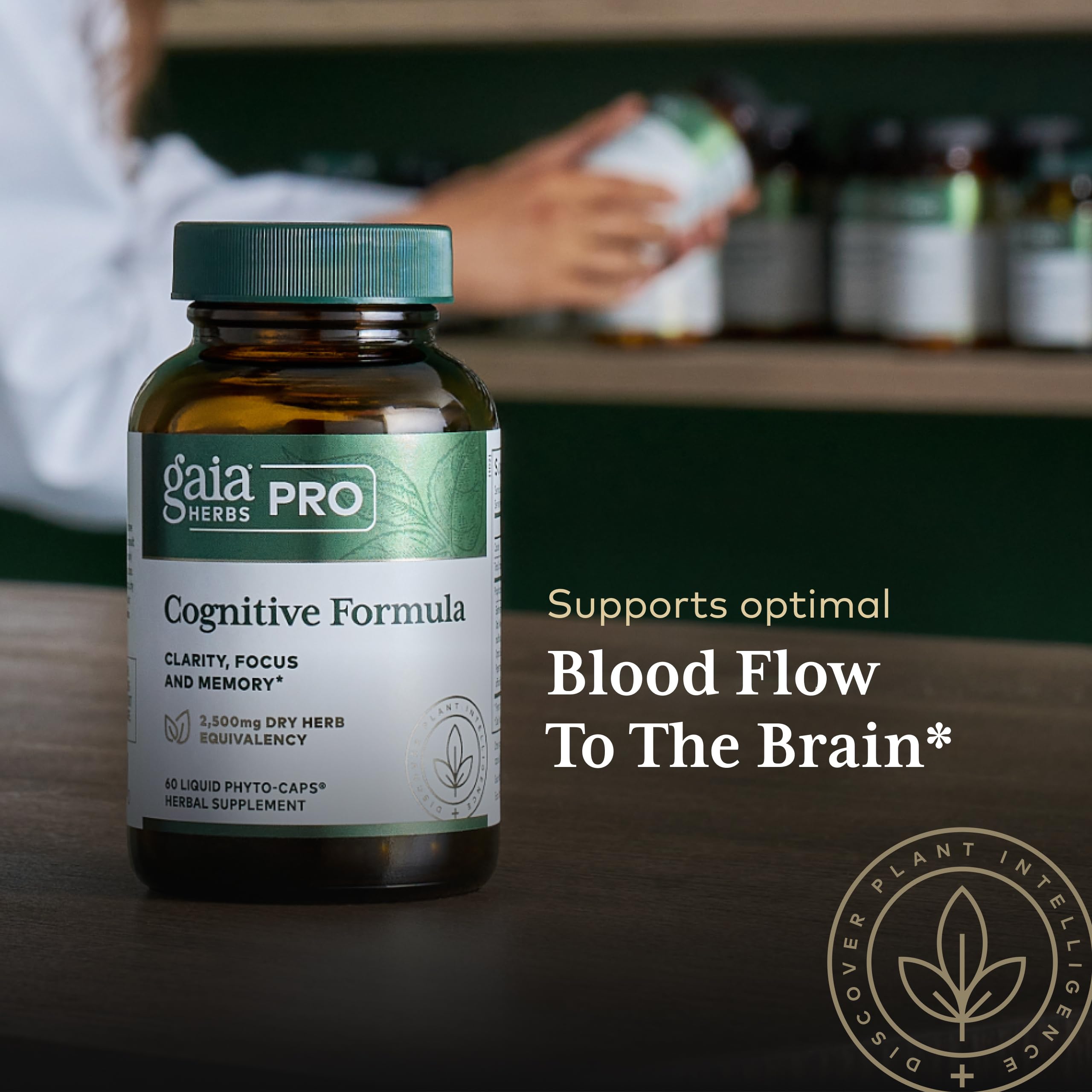 GAIA Herbs PRO Cognitiva: hojas de ginkgo para favorecer la circulación cerebral.