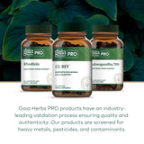 Gaia Herbs PRO GI-BFF, cápsulas digestivas, formato práctico para uso diario.