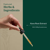 Frasco portátil de Gaia Herbs PRO Kava 50 para casa o viaje.