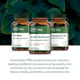 GAIA HERBS PRO Reishi: sello regenerativo certificado en la etiqueta