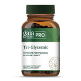 Gaia Herbs PRO Tri-Glycemic envase con cápsulas líquidas para uso diario.