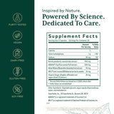 Gaia Herbs PRO Tri-Glycemic etiqueta frontal clara y útil.