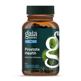 Gaia Herbs Prostate Health: botella vertiendo para uso diario, posible apoyo a la función prostática