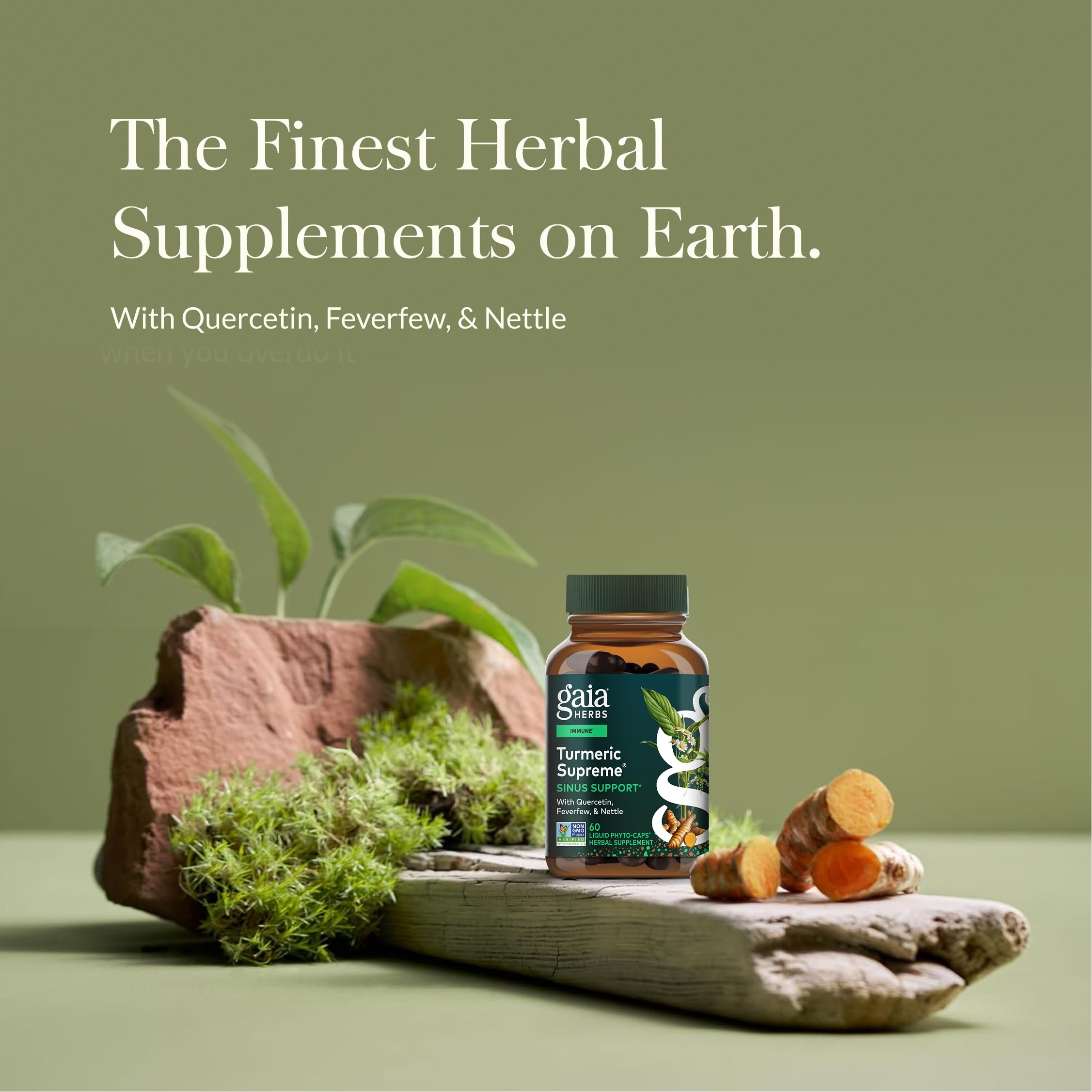 Gaia Herbs Quercetina - apoyo respiratorio en cápsulas veganas