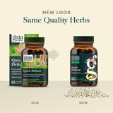 Gaia Herbs Quick Defense, extractos vegetales de alta concentración para consistencia.