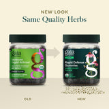 Etiqueta orgánica de Gaia Herbs Rapid Defense Gummies certificada USDA
