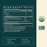 Etiqueta orgánica de Gaia Herbs Sleep Gummies.