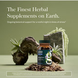 Cápsulas veganas SleepThru de Gaia Herbs, uso fácil antes de dormir
