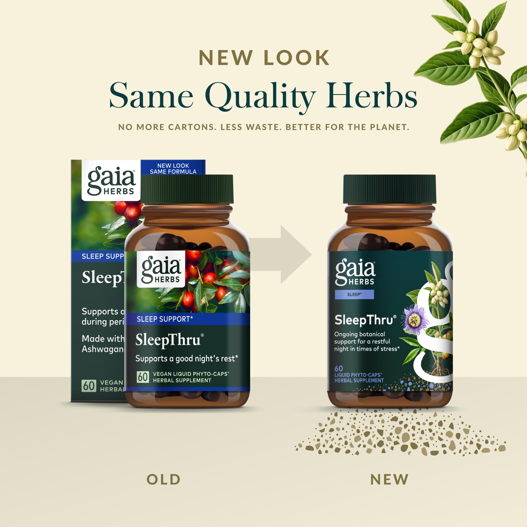 SleepThru Gaia Herbs, pasionaria para una mente tranquila.
