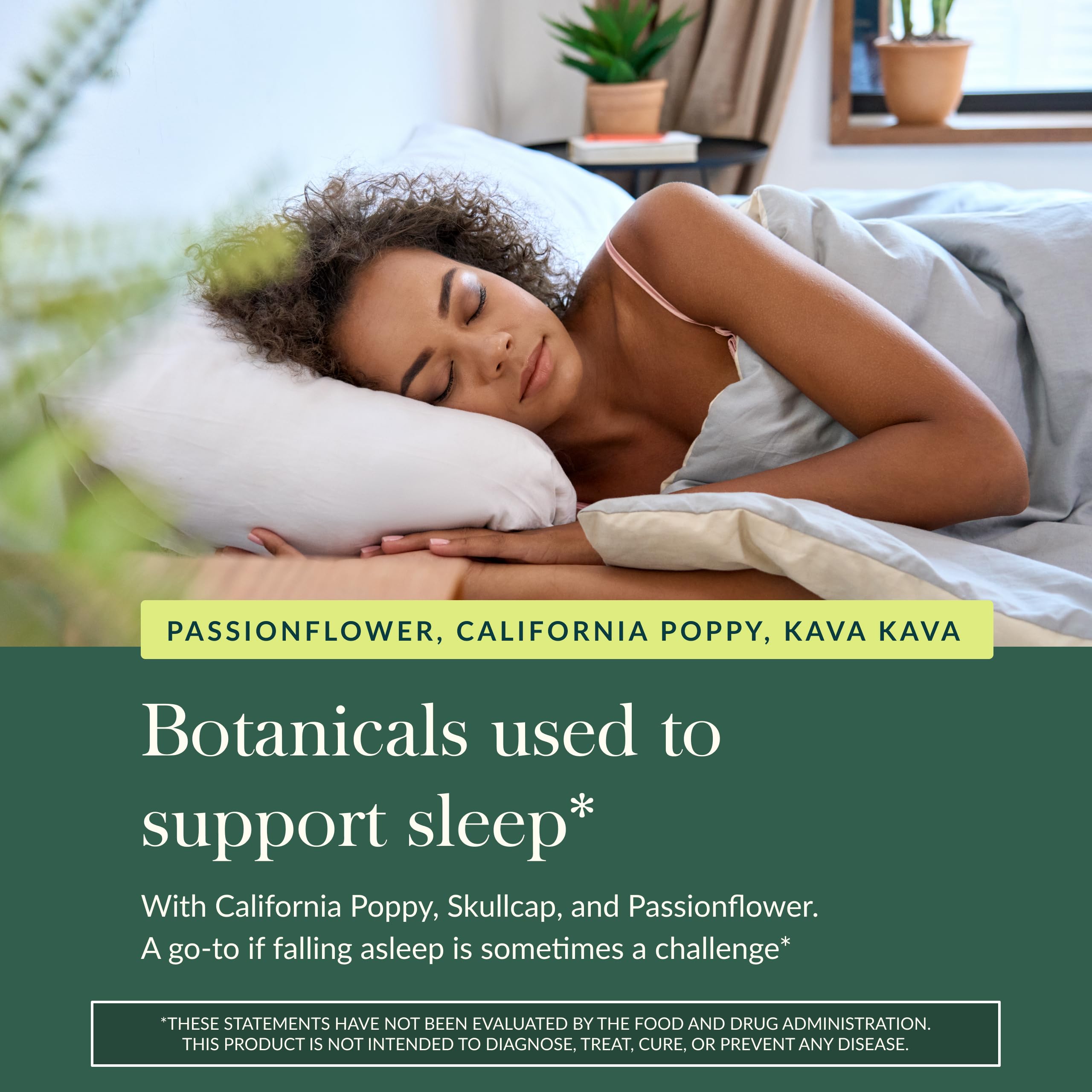 Gaia Herbs Sound Sleep, envase sostenible: compromiso con calidad y trazabilidad.