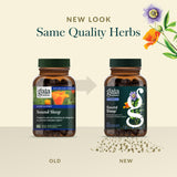 Mezcla herbal calmante de Gaia Herbs Sound Sleep para relajación suave