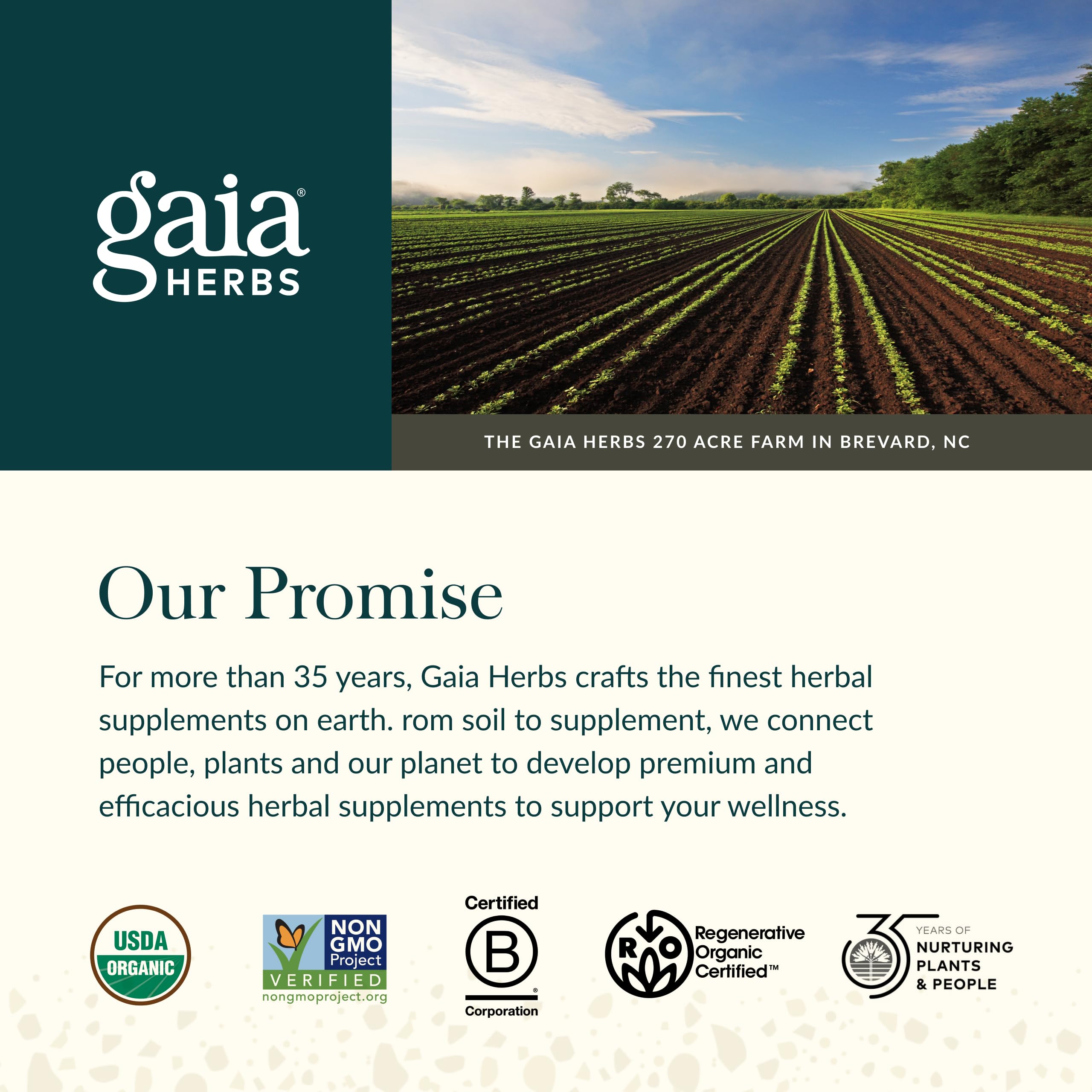 Gaia Herbs Sound Sleep sin gluten, lácteos y soja para dietas diversas