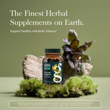 Gaia Herbs Thyroid Support, etiqueta detalle, información de ingredientes visibles.