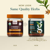 Curcuminoides en Gaia Herbs Turmeric Supreme para potencia diaria.