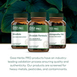 Gaia Herbs PRO Fórmula Próstata, empaque, presentación práctica para la rutina diaria.