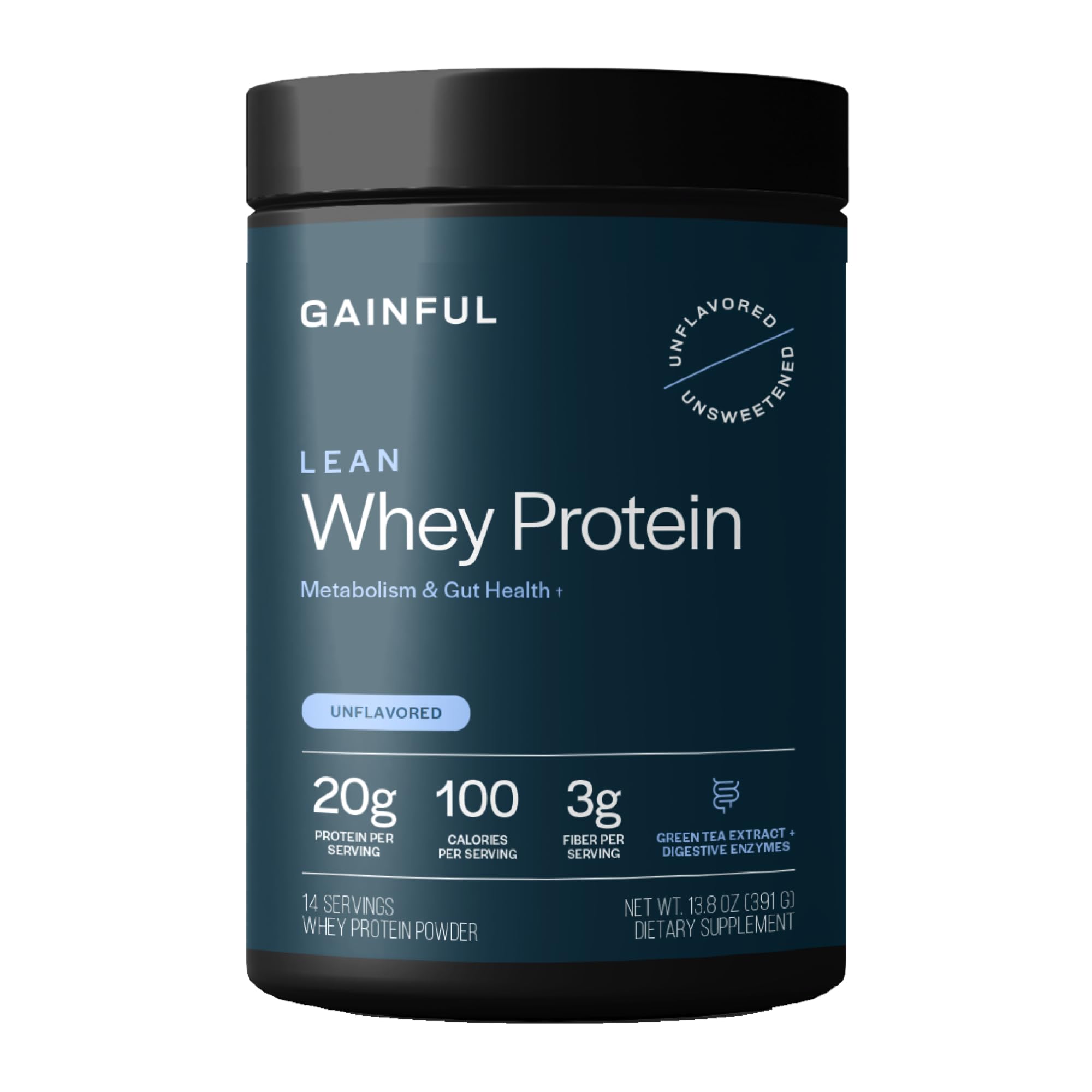 Gainful Lean Whey, bote de proteína, ideal para apoyar masa magra