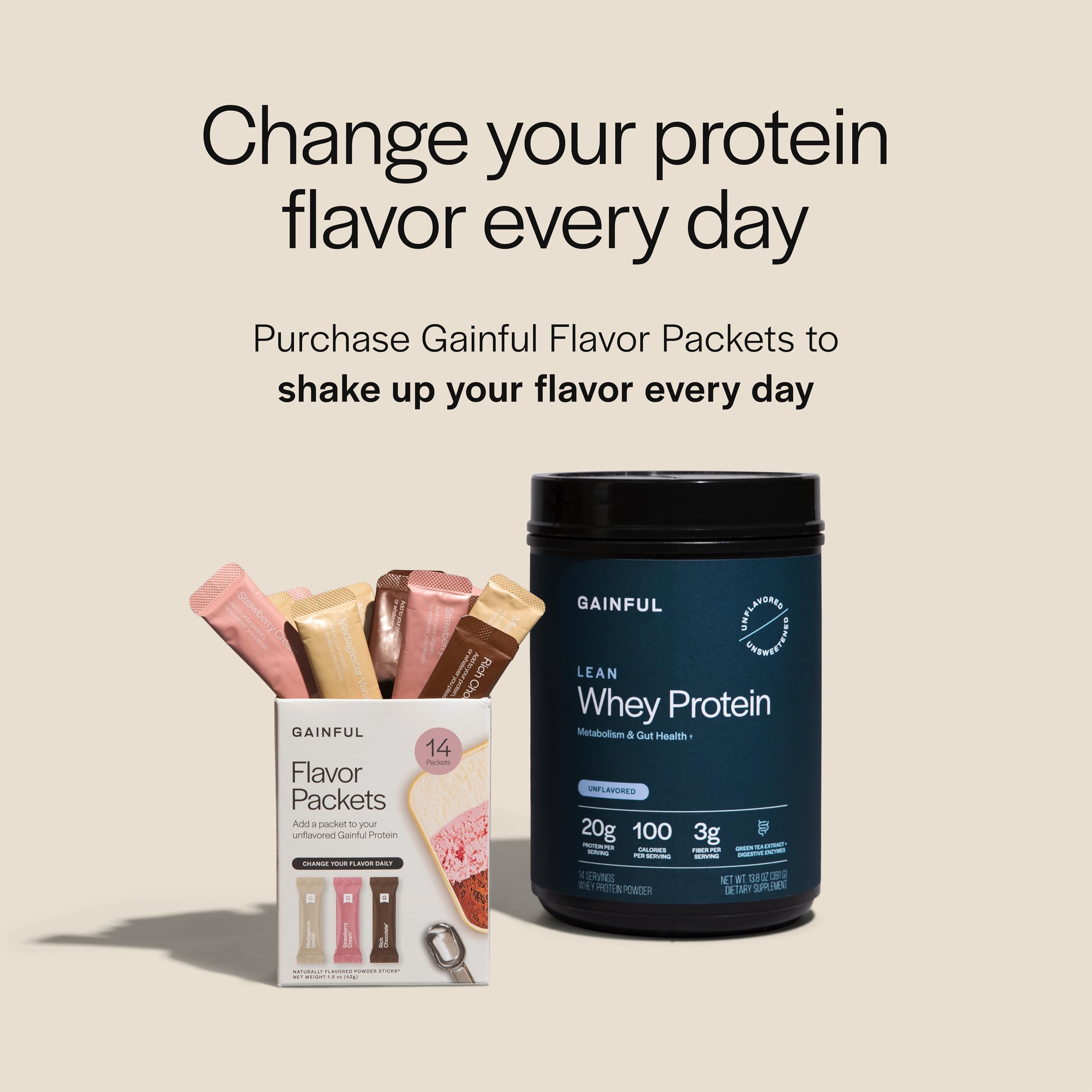 Gainful Lean Whey mezcla en vaso, textura suave al beber