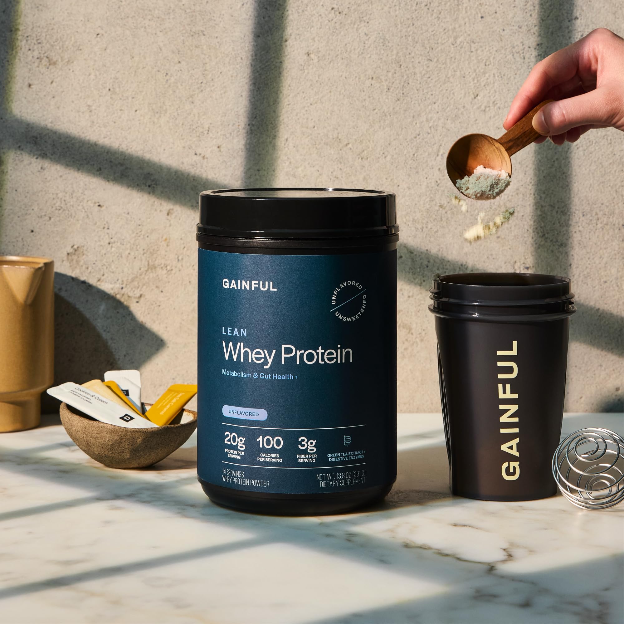 Gainful Lean Whey té verde para apoyar metabolismo