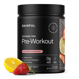 Gainful Pre-entrenamiento sin cafeína en bote para energía sostenida durante el entrenamiento.