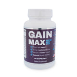 Gainmax suplemento de ganancia de peso en botella, apoyo para aumento de masa muscular.