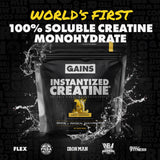 GAINS IN BULK creatina instantizada con dosis medida para tomar diariamente