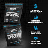 GAINSINBULK mezcla en agua para preentrenamiento y mejorar hidratación