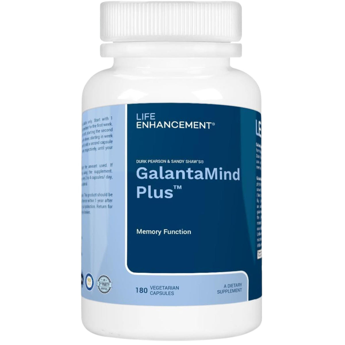 GalantaMind: botella de cápsulas para mejorar memoria y concentración.