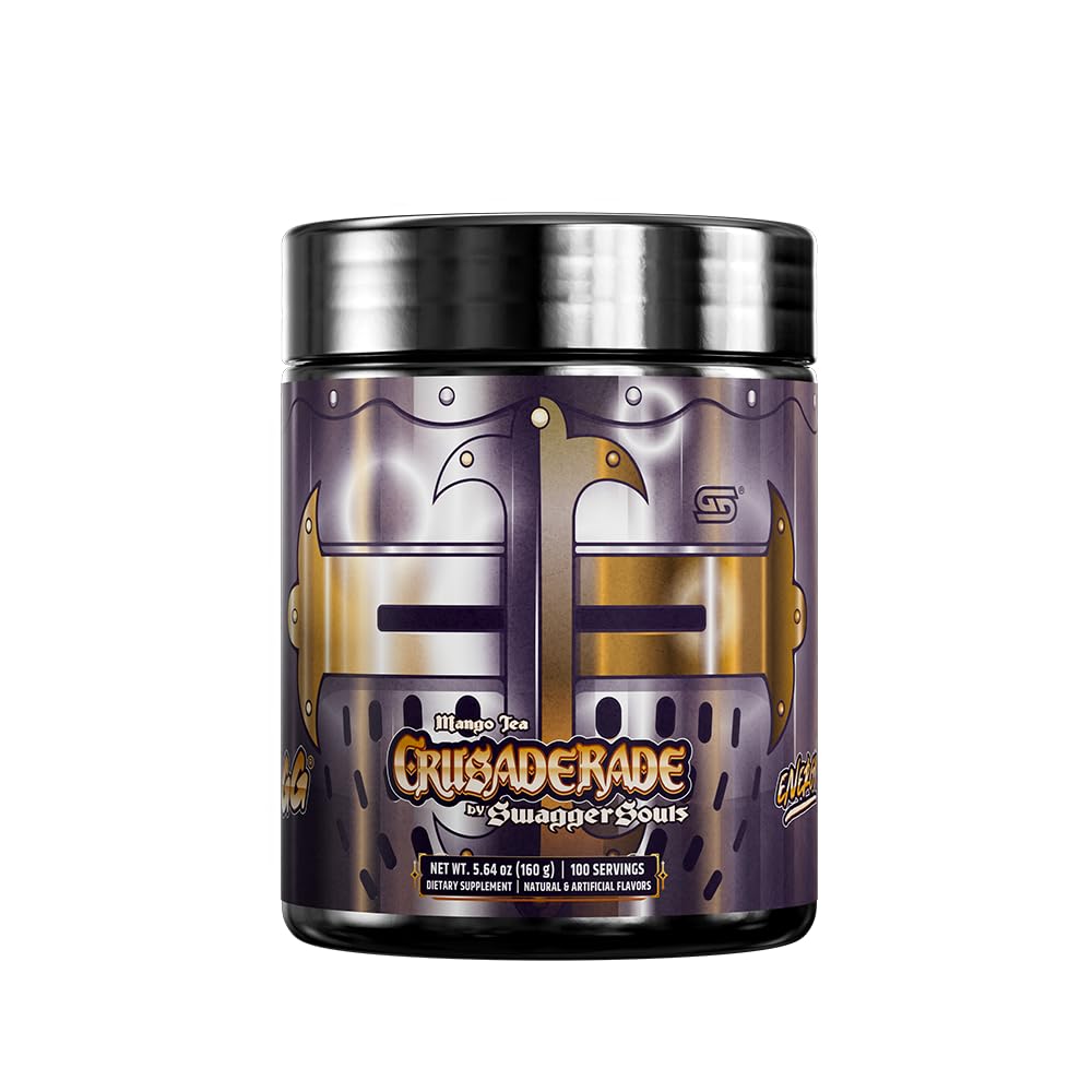 Gamer Supps GG Energy Crusaderade mango-te, sabor refrescante para sesiones largas
