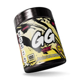 GG Energy Lemonade mezcla en vaso para enfoque sostenido.