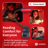Lectura nocturna relajante con Revive: ayuda a crear un ambiente suave.