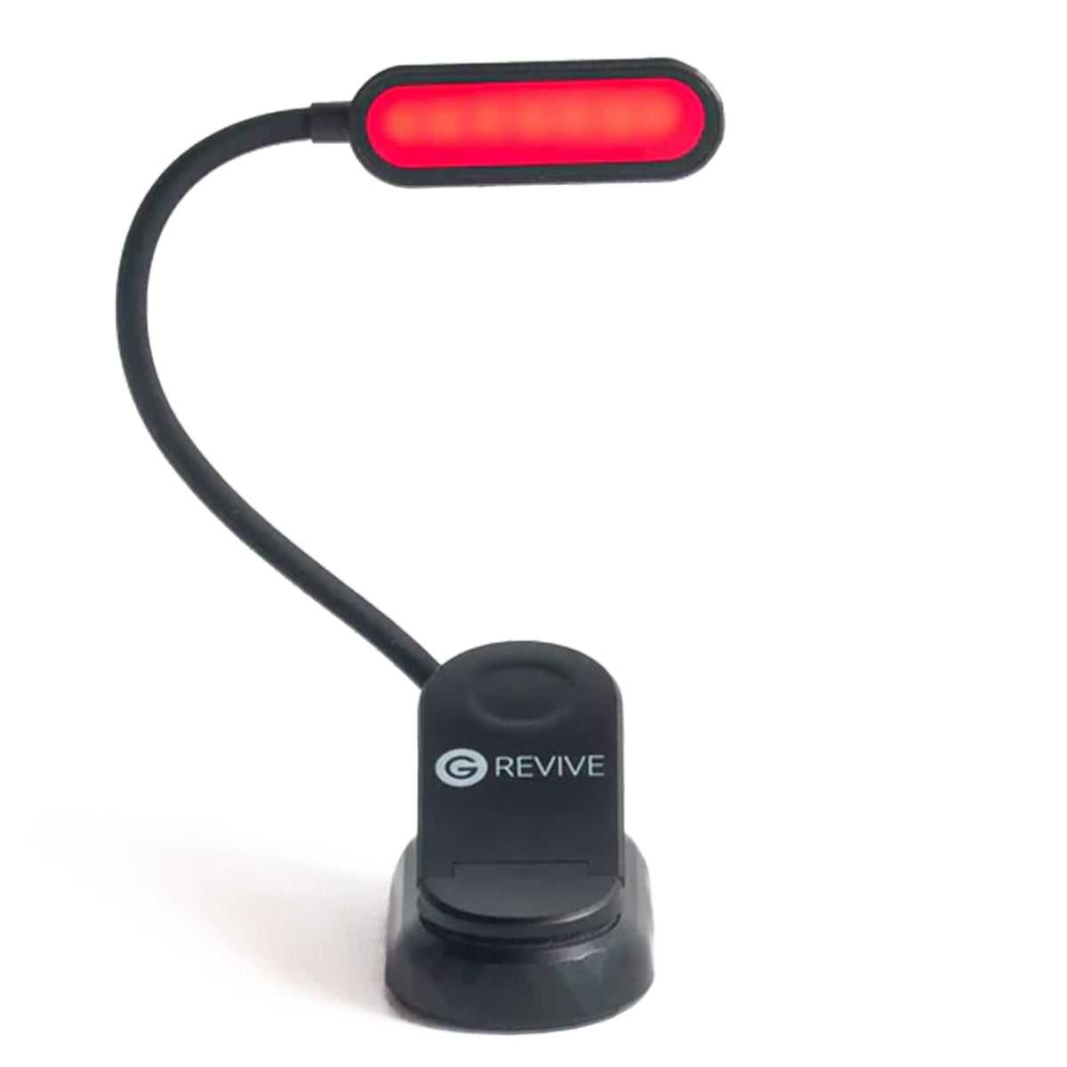 Revive de Gamma: luz roja 670nm para lectura nocturna, ambiente calmante.