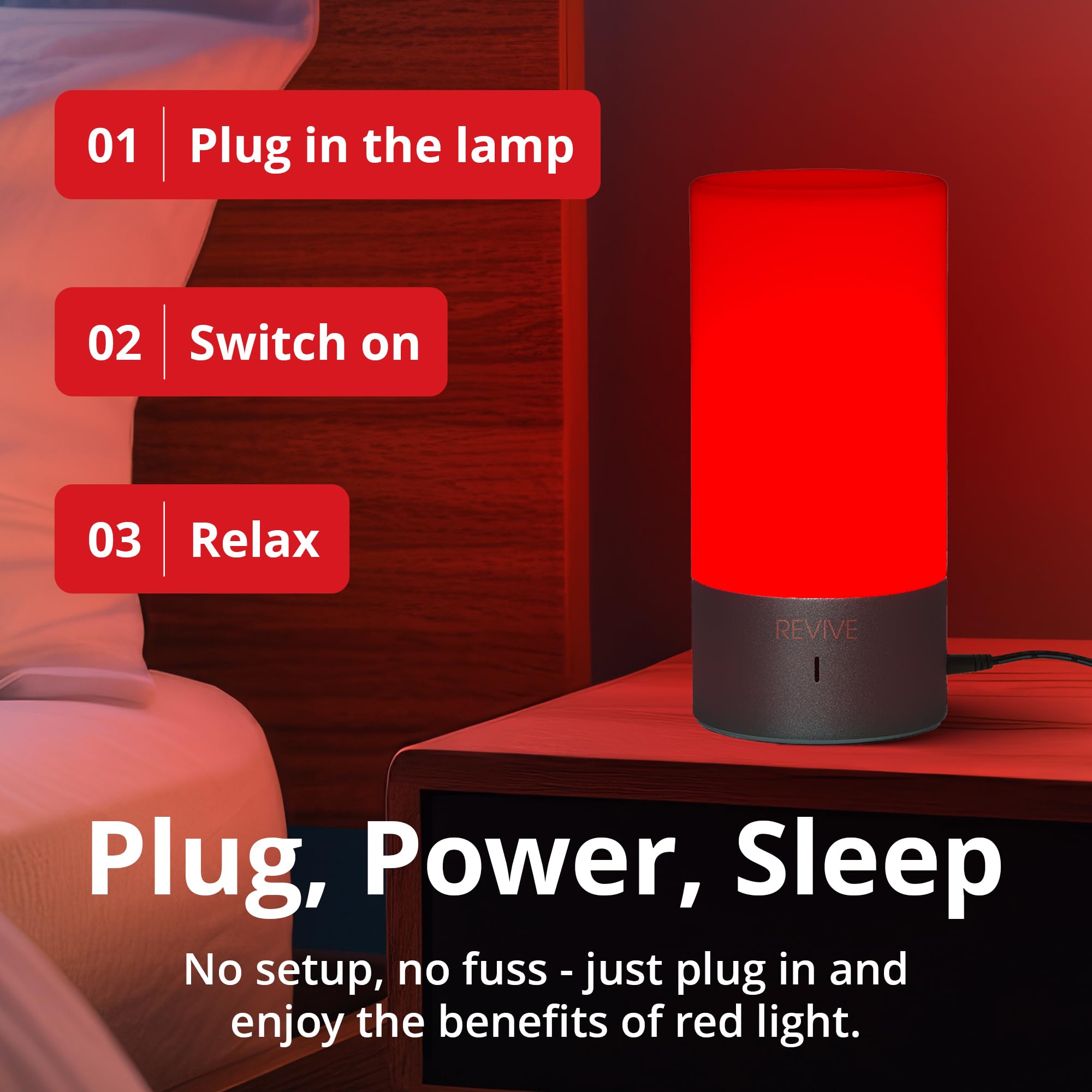 Gamma Revive: diseño con enchufe sencillo para uso inmediato.