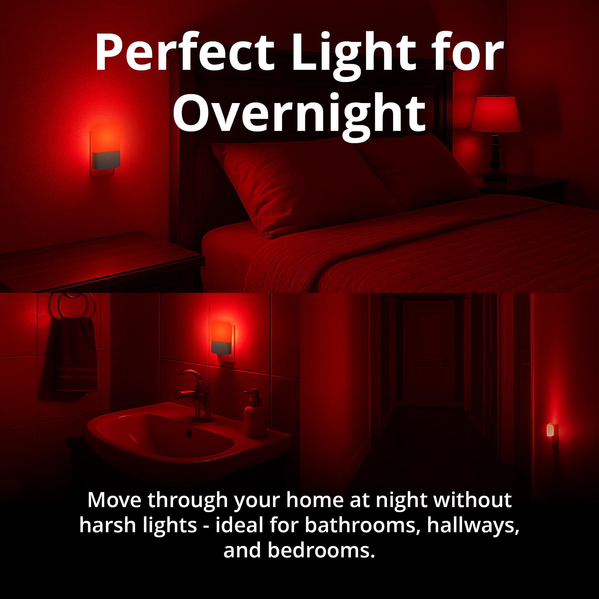 Gamma Revive: iluminación para baño nocturno con visión clara.