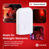 Gamma Revive: luz nocturna roja para niños y adultos sensibles.
