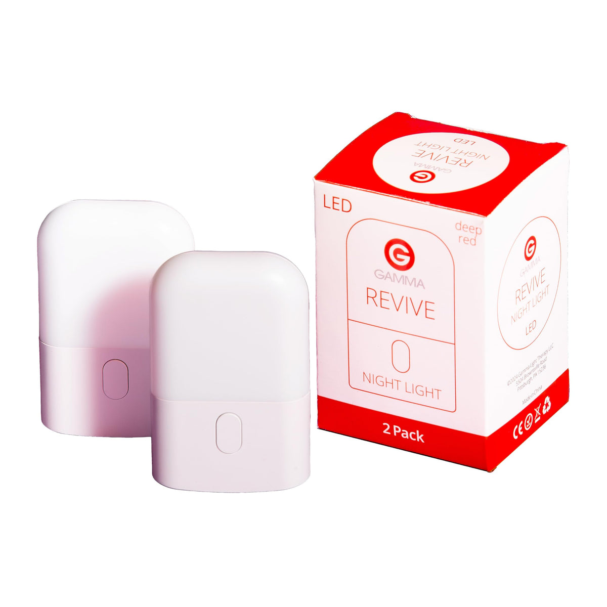 Gamma Revive: luz nocturna roja 670nm para dormir mejor en casa.