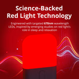 Gamma Revive: luz roja para habitación de bebé con visibilidad nocturna suave.