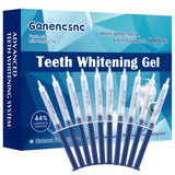 Ganencsnc 44% gel blanqueador, empaque de 10 jeringas, ideal para tratamiento completo