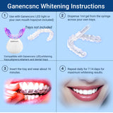 Ganencsnc kit de blanqueamiento con bandejas compatibles para resultados consistentes